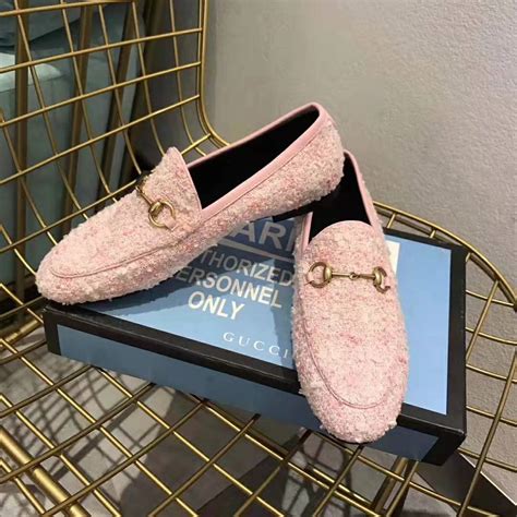 gucci tweed loafers|gucci heel loafer.